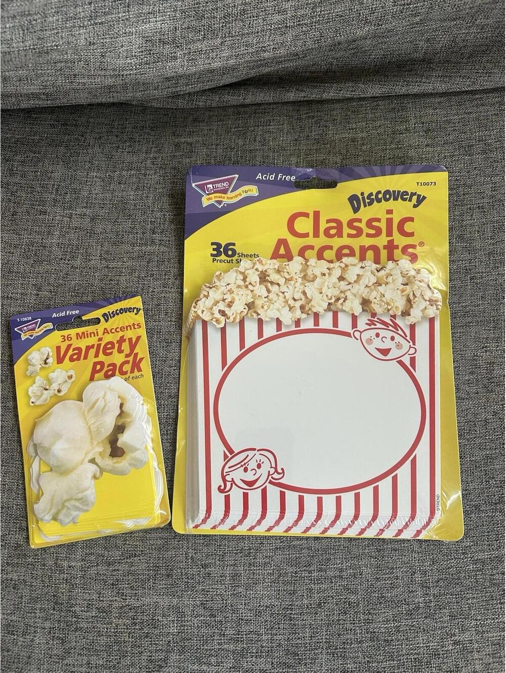 Trend Enterprises Discovery Classic Accents Set Of 2 36 Popcorn Boxes And Pieces